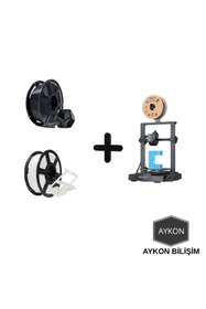 Resim Creality Ender 3 V3 SE 3D Yazıcı + 2 Adet Farklı Renk Filament 