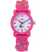 Resim Sones Jnew A335-21975 Çocuk 3d Silikon Karikatür Kelebek Su Geçirmez Kuvars Saat Beyaz 