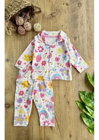 Resim Babycan Kız Bebek Pijama Somon 