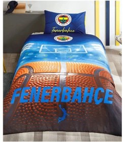 Resim Taç Lisanslı Fenerbahçe Tek Kişilik Nevresim Takımı 