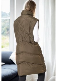 Resim Z6743 Dewberry Bayan Yelek-haki-1 Haki-1 