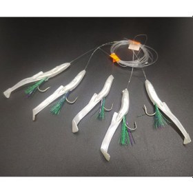 Resim Aldos Silikon At Çek Takımı, Silikon Balıklı Çapari 6,5 CM 2 Adet 