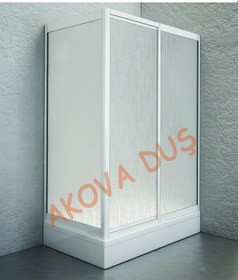 Resim Akovaduş Yan Panelli Mika Duşakabin Beyaz 