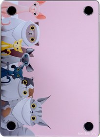 Resim Apple Uyumlu MacBook Pro Kılıf 13inç M1-m2 Sticker Kaplama Laptop Koruyucu A2338 İle Animal03 Açık Pembe 
