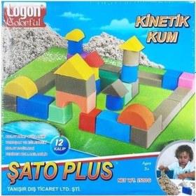 Resim Logon Kinetik Kum Seti Şato Plus 3x500 Gram + 12 Kalıp 