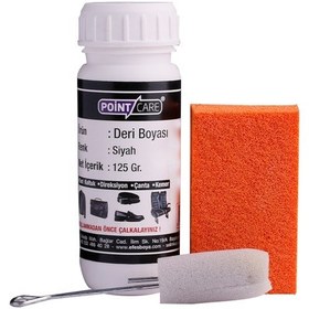 Resim Point Care Siyah Spor Ayakkabı, Mont, Direksiyon, Deri Boyası 