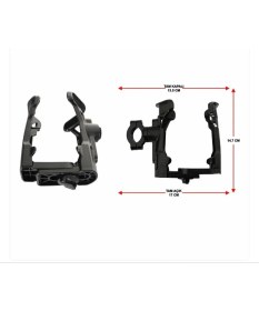 Resim Gp Kompozit Universal Bisiklet Motosiklet Termos-Suluk Tutucu Siyah 