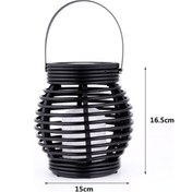 Resim Dancemonkey Cbtx Bahçe Aydınlatma 51 Led Kafes Masa Lambası Açık Dokuma Rattan Sepet Lambası Güneş Alev Lambası 