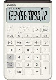 Resim Casio Jt-200t-we-w-dp Hesap Makinesi Desktop Gri - Siyah 