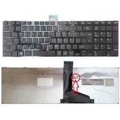 Resim Toshiba Uyumlu L850D. L850-Dlk. L855 Notebook Klavye Siyah 