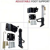 Resim Chuangyinshop Adjustable Ayak Destek Braketi Motorcycle E-bikes Scooter İçin Beyaz 7.87inch 8.66inch 