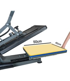 Resim Epson Yarı Otomatik Hidrolik Düz Isı Transfer Baskı Makinesi - 40X50CM 