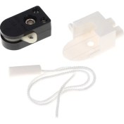 Resim Mingjin Shop 1 1 Adet Avrupa Düzenleme Tel 200 Açık Tek Çekme Kontrol Anahtarı Basma Düğmesi Çevrimiçi Lamba Anahtarı Duvar Lambası Plastik (Yurt Dışından) 