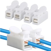 Resim 20/50 adet Hızlı Bağlantı Terminalleri CH-2, Elektrik Ekipman Bağlayıcıları, Mangan Çelik Yalıtım Plakaları + PVC Alev Geciktirici Kılıf, Basınç Tipi Tel Bağlayıcıları, 250V/2A, 0.5-2.5mm²/20-13AWG 