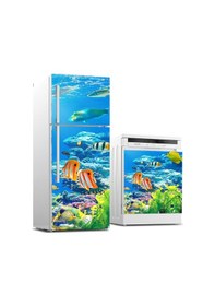 Resim Buzdolabı Ve Bulaşık Makinası Beyaz Eşya Sticker Kaplama Balıklar (540887106) 