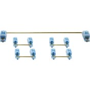 Resim Yeajion Altın Kaplamalı Vidalı Sabitleyiciler 2u 6.25U Set 60 87 Mavi (Yurt Dışından) 