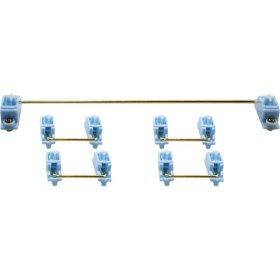 Resim Yeajion Altın Kaplamalı Vidalı Sabitleyiciler 2u 6.25U Set 60 87 Mavi (Yurt Dışından) 