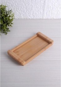 Resim Bambu Tepsi Küçük Boy 24 12cm Servis Sunum Tepsi 