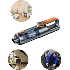 Resim Araç İçi Uyumlu Şarjlı El Süpürgesi Dar Alan Temizlik Aparatlı 