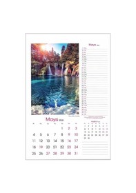 Resim 2026 Duvar Takvimi Spiralli 12 Yaprak 31x43cm 