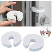 Resim Çocuklar İçin Beyaz Kapı Durdurucu Paketi - Sıkışma Koruması 