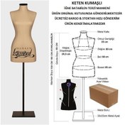 Resim Videolu Ürün-38 Beden Keten Kumaşlı Terzi Prova Mankeni 527201041 