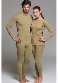 Resim Unisex Haki Soğuk Havalar İçin İdeal Termal Takım Haki 