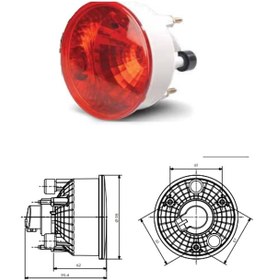 Resim Farba 24v Arka Sis Lambası (yuvarlak) (soketli) Otokar-temsa (98 N11.9696 