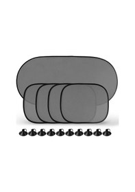 Resim Goldenqian Taşınabilir Oto Malzemeleri Güneşlik Araba Pencere Vantuz Gölge Araba Perdesi Oto Güneş Gölge Araba Styling Güneşlik Kapakları 5pcs 