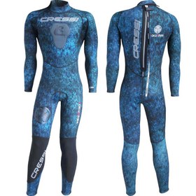 Resim Cressi Tokugawa Man Dalış Elbisesi - BLUE CAMO / 3MM - NO:6 / 2XL 