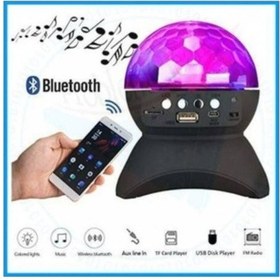 Resim Disko Topu Led Işıklı Şarjlı Bluetooth Hoparlör 