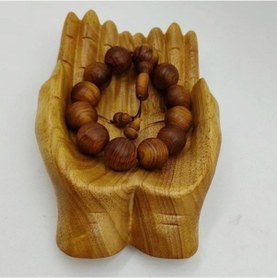 Resim Lijinxu Buda El Dekoratif Tepsi Ofis Sanat Ev Dekorasyonu Için 