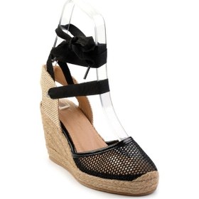 Resim Bambi Siyah Kadın Dolgu Topuklu Ayakkabı K01718002422 Siyah 