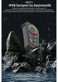 Resim Intercom K06 Motosiklet Kask Kulaklık Bluetooth 5.4 Kablosuz Motor Kulaklık Stereo Müzik Çalar 