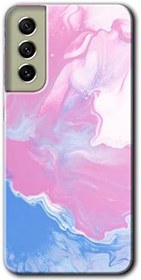 Resim MRCİLETİSİMmrc-181589 Liquid Lekeler Art Kılıf Kapak Hayalet Ekran Yandan Gözükmez Samsung Galaxy S21 FE ile uyumlu 