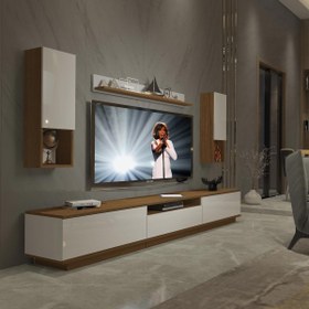 Resim Decoraktiv Trendstyle 270DAS Mdf Tv Ünitesi Tv Sehpası - Ceviz - Beyaz 