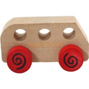 Resim Mr. Quokka Ahşap Otobüs - Kırmızı 