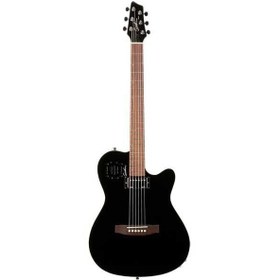 Resim Godin A6 Ultra Black Elektro Akustik Gitar (Black) 
