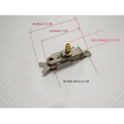 Resim FullYedek 1,5 cm Mil Tost Makinesi Termostat , 220 Volt - 10 Amper Ayar 