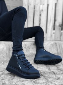Resim Halloween Ba0312 Bağcıklı Yüksek Siyah Taban Erkek Tarz Spor Bot 