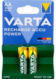 Resim Varta Nı-mh 1.2 Volt 2600 Mah R2u Aa Şarjlı 2'li Kalem Pil 
