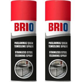 Resim Brio Paslanmaz Çelik Temizleme, Parlatma Spreyi 2'li 400 Ml 