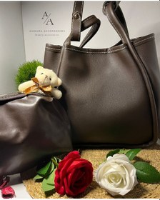 Resim Büyük Anne Çantası Koyu Kahverengi 