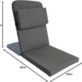 Resim Backjack XL Meditasyon Sandalyesi, Yastıklı, 55x40x40 cm, Fermuarlı Kılıf (Antrasit) 