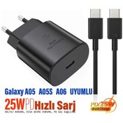 Resim Samsung Galaxy A05 - 05s Uyumlu Şarj Aleti 25w Hızlı Şarj Type C Kablolu 