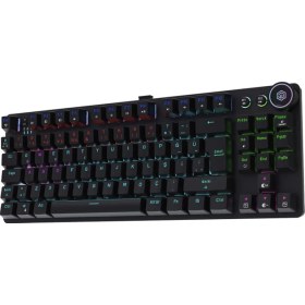 Resim Gamebooster Ryba Rainbow Red 60M Switch Triple Mode Siyah Mekanik Gaming Klavye 