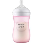 Resim Avent Natural Response Doğal Tepkili PP Pembe Biberon 1+ ay 260 ml 