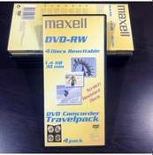 Resim Maxell DVD-RW 4x8 CM Camcorder Disc Travelpack 30 DK Dwd - Rw 