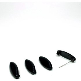 Resim Just Cheap Store 4 Adet Plastik Çengelli Eşarp ve Şal Iğnesi Siyah 4 cm 