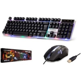 Resim Hadron HD837Q-20 Ledli Oyun Klavye Mouse Set + Mousepad 